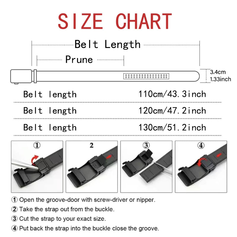 Ratchet Leather Luxury Belt