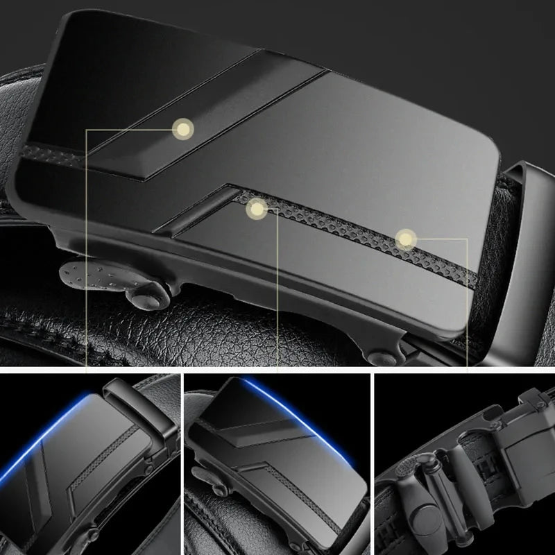 Ratchet Leather Luxury Belt