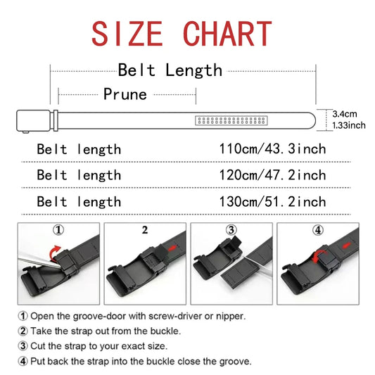 Ratchet Leather Luxury Belt